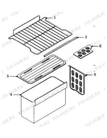 Взрыв-схема холодильника Electrolux RF510 - Схема узла Furniture